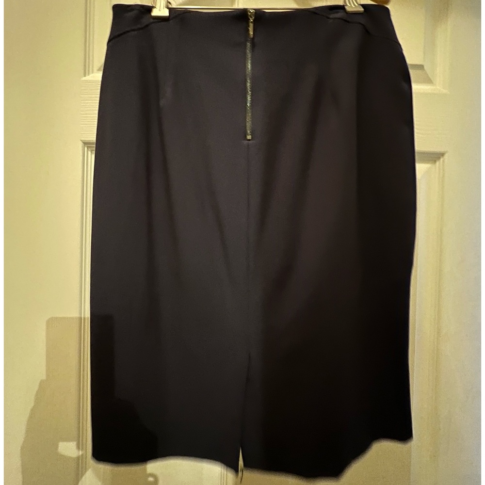 Dark Navy knee length straight skirt